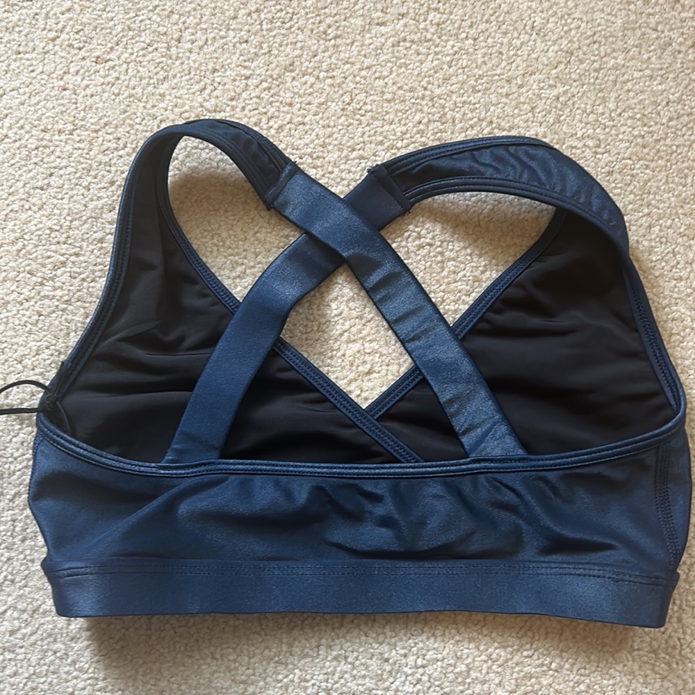 NWT Noli Yoga Edga Bra in Navy Liquid, size small - Picture 10 of 16
